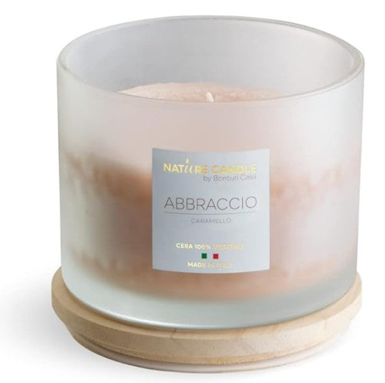 NATURE CANDLE – ABBRACCIO (caramello)