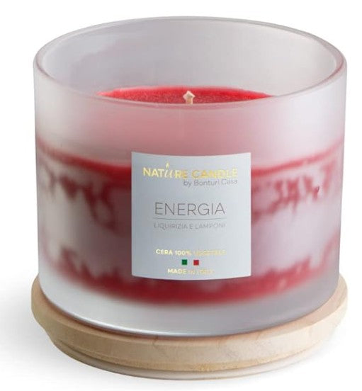 NATURE CANDLE – ENERGIA (liquirizia e lamponi)