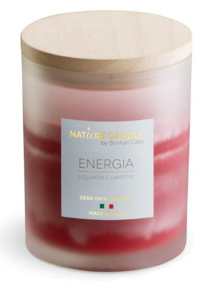 NATURE CANDLE – ENERGIA (liquirizia e lamponi)