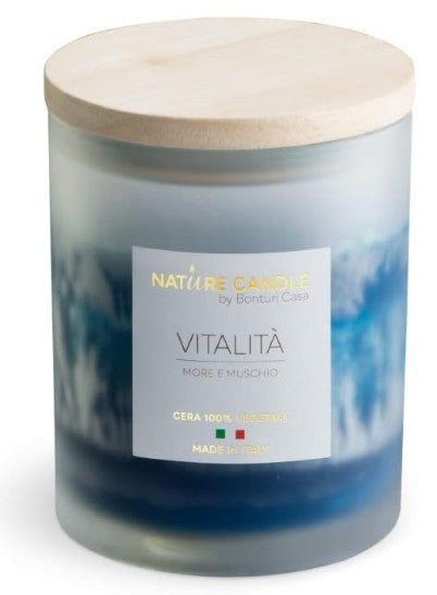 NATURE CANDLE – VITALITÀ (more e muschio)